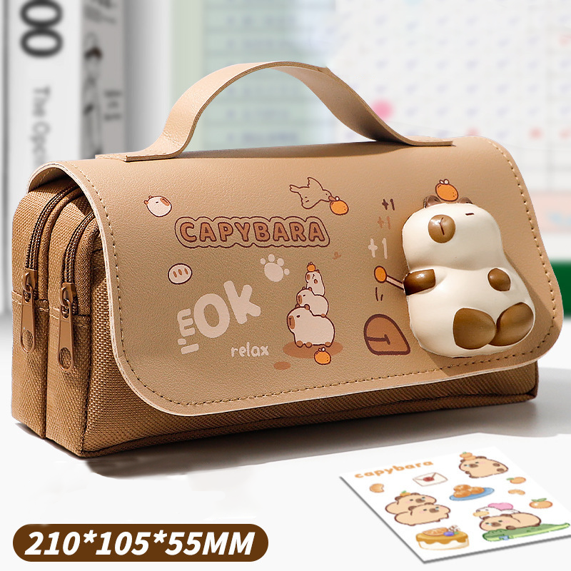 Capybara Stress-Relief Pencil Case