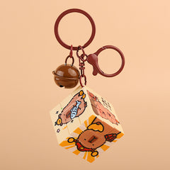 Capybara Hanging Bag Toy Set Cube Keychain