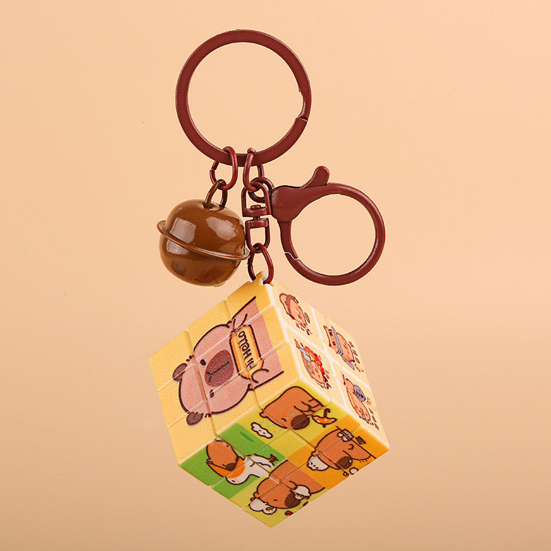 Capybara Hanging Bag Toy Set Cube Keychain