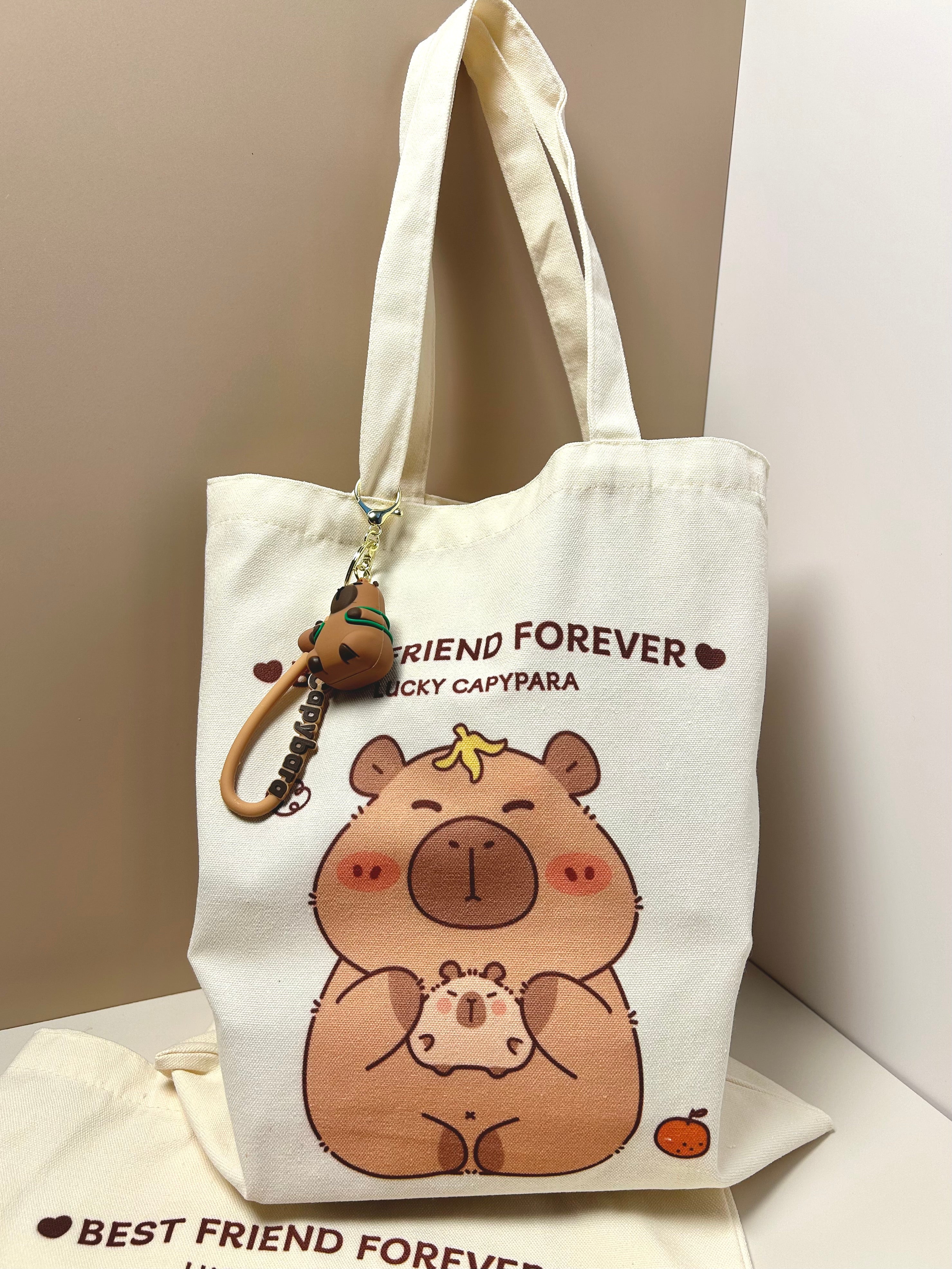 Capybara canvas bag