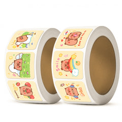 Capybara roll stickers